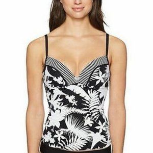 BLEU Rod Beattie Women's Plunge Tankini Top/ Size 6